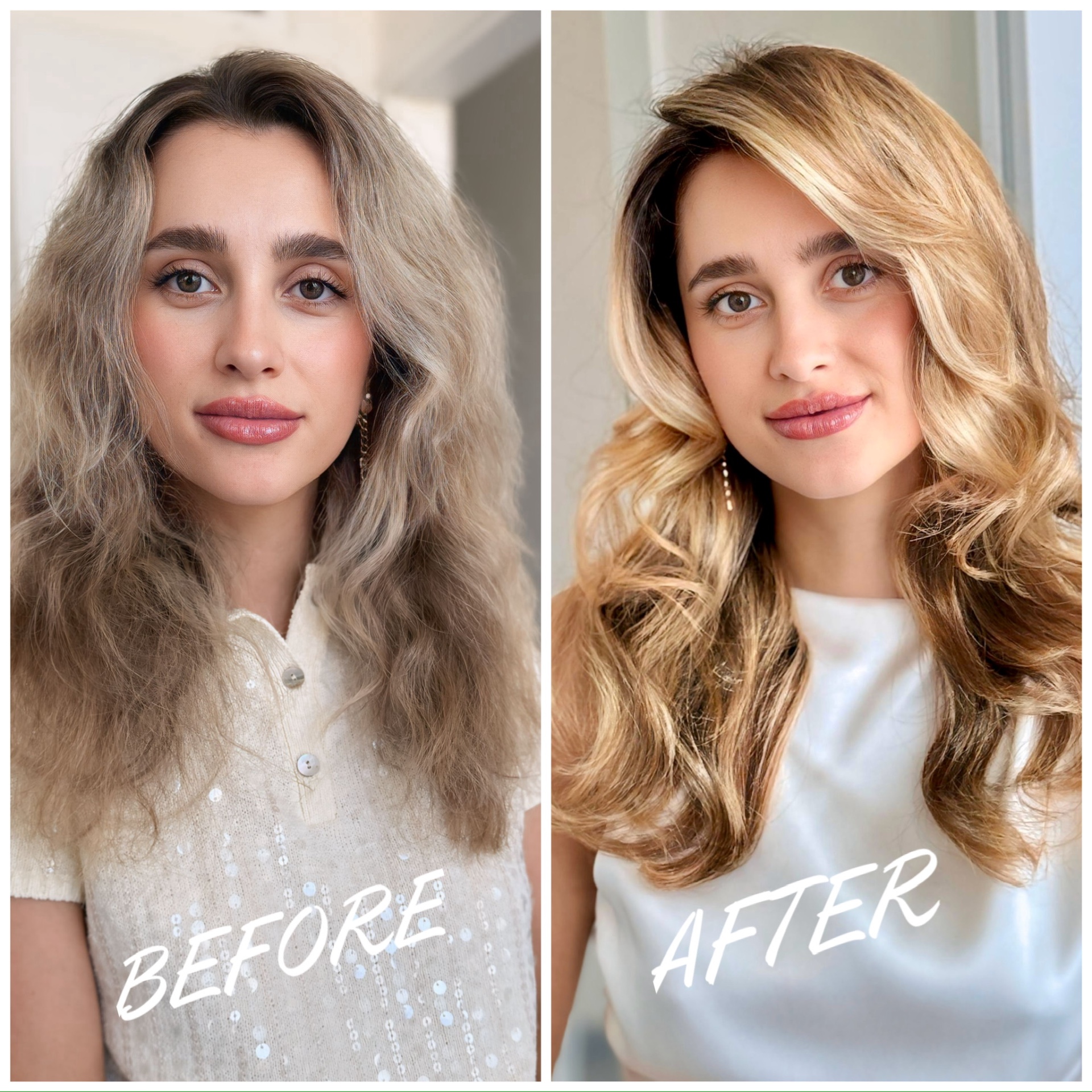 Z přirozené báze do zářivé blond — vlasová proměna v RS BEAUTY by RADKA STASZKO